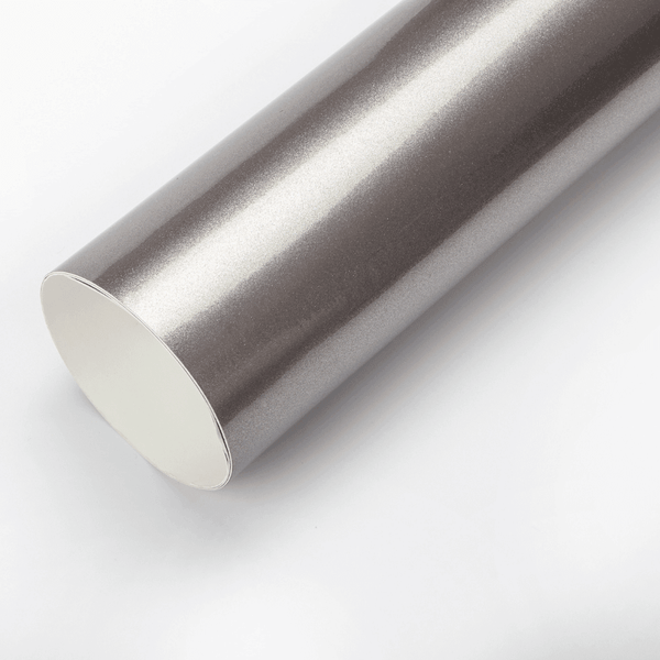 Gloss Metallic Gray Aluminum Vinyl Wrap
