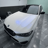 Color Shift White Blue Glossy Vinyl Wrap