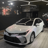 Color Shift White Red Glossy Vinyl Wrap