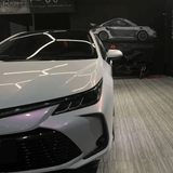 Color Shift White Red Glossy Vinyl Wrap