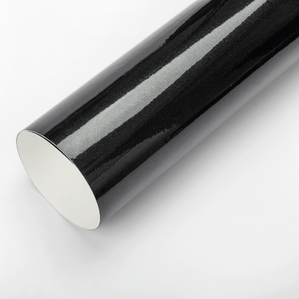 Gloss Metallic Black Vinyl Wrap