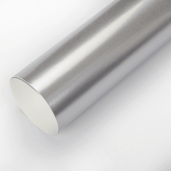 Gloss Metallic Silver Vinyl Wrap