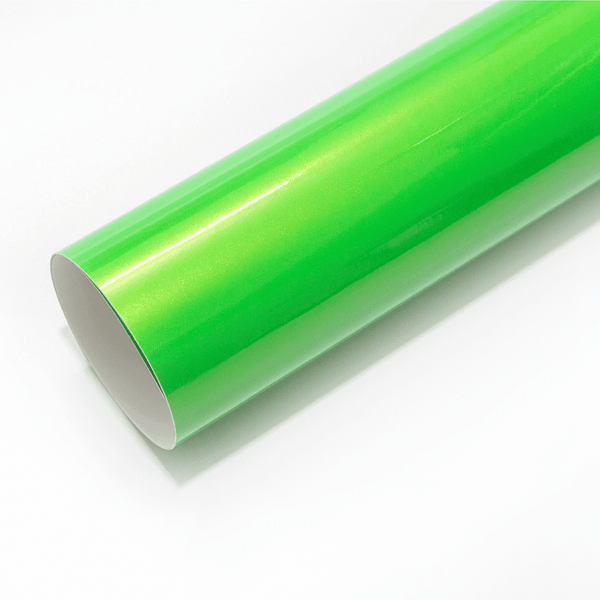 Neon Green Pearlescent Metallic Vinyl Wrap