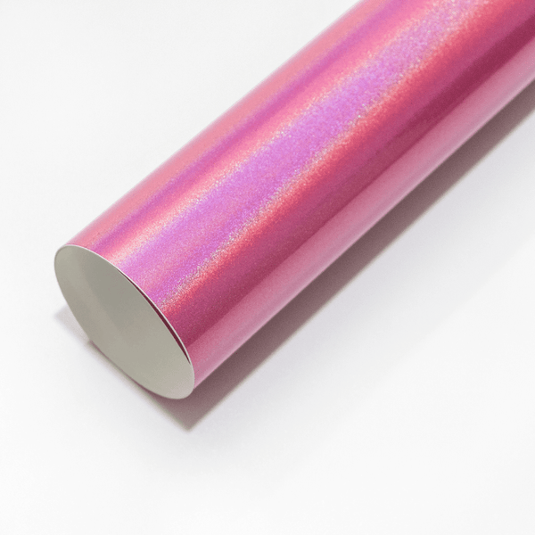 Iridescent Pink Laser Vinyl Wrap