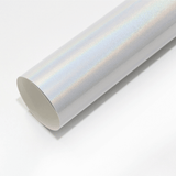 Iridescent White Laser Vinyl Wrap