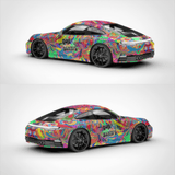 Oil Painting Graffiti Vinyl Wrap