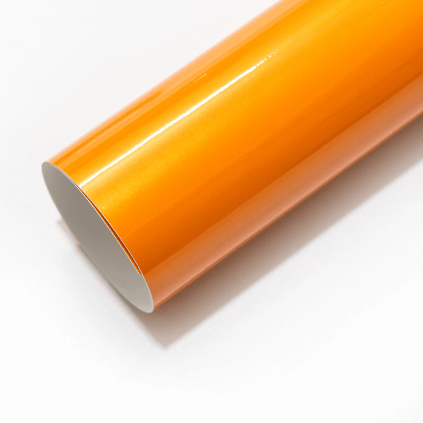 Orange Pearlescent Metallic Vinyl Wrap