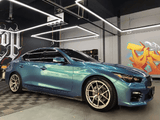 Pearlescent Metallic Blue Green Vinyl Wrap