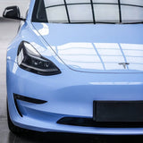 Tesla Model 3 Glossy Mist Blue Wrap