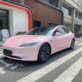 Tesla Model 3 Matte Metallic Baby Pink Wrap