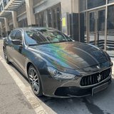 Iridescent Black Laser Vinyl Wrap