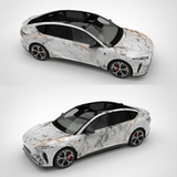 White Marble Vinyl Wrap