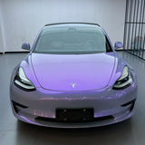 Glossy Gray Purple Color PPF
