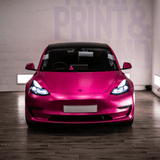 Matte Metallic Rose Red Vinyl Wrap