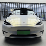Color Shift White Gold Glossy Vinyl Wrap